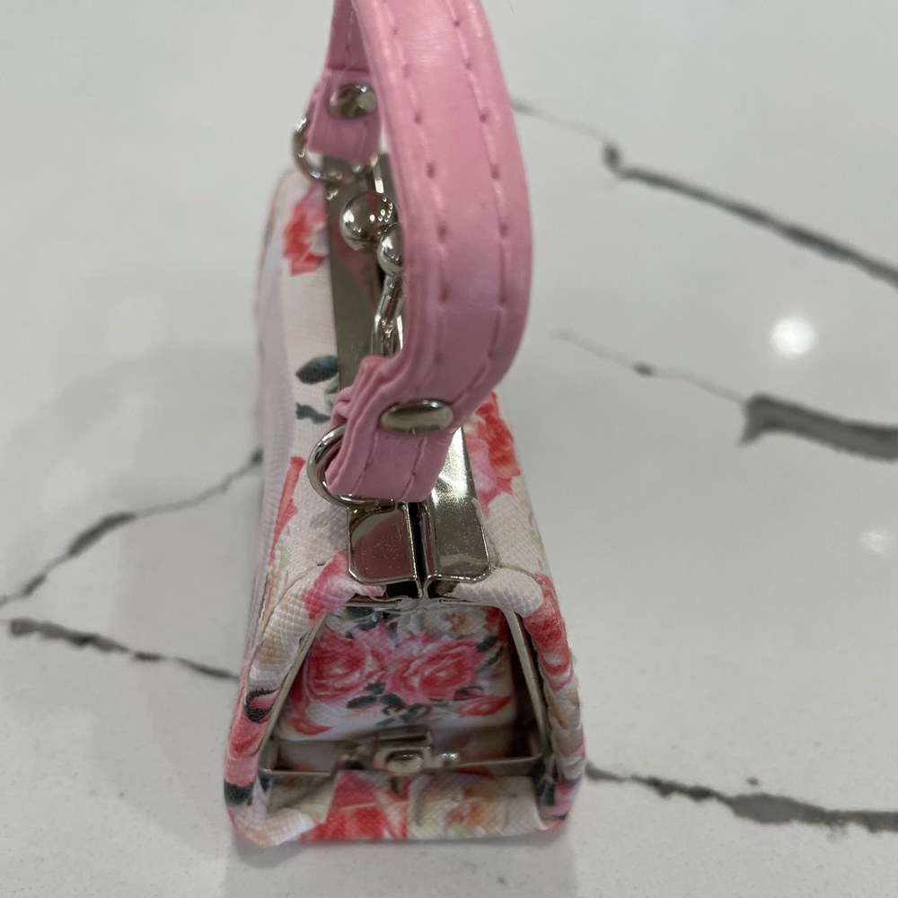 Tic Toc Pink Puppy Print Kiss Lock Lipstick/Change Purse/Bag Charm No Callouts - Picture 3 of 13